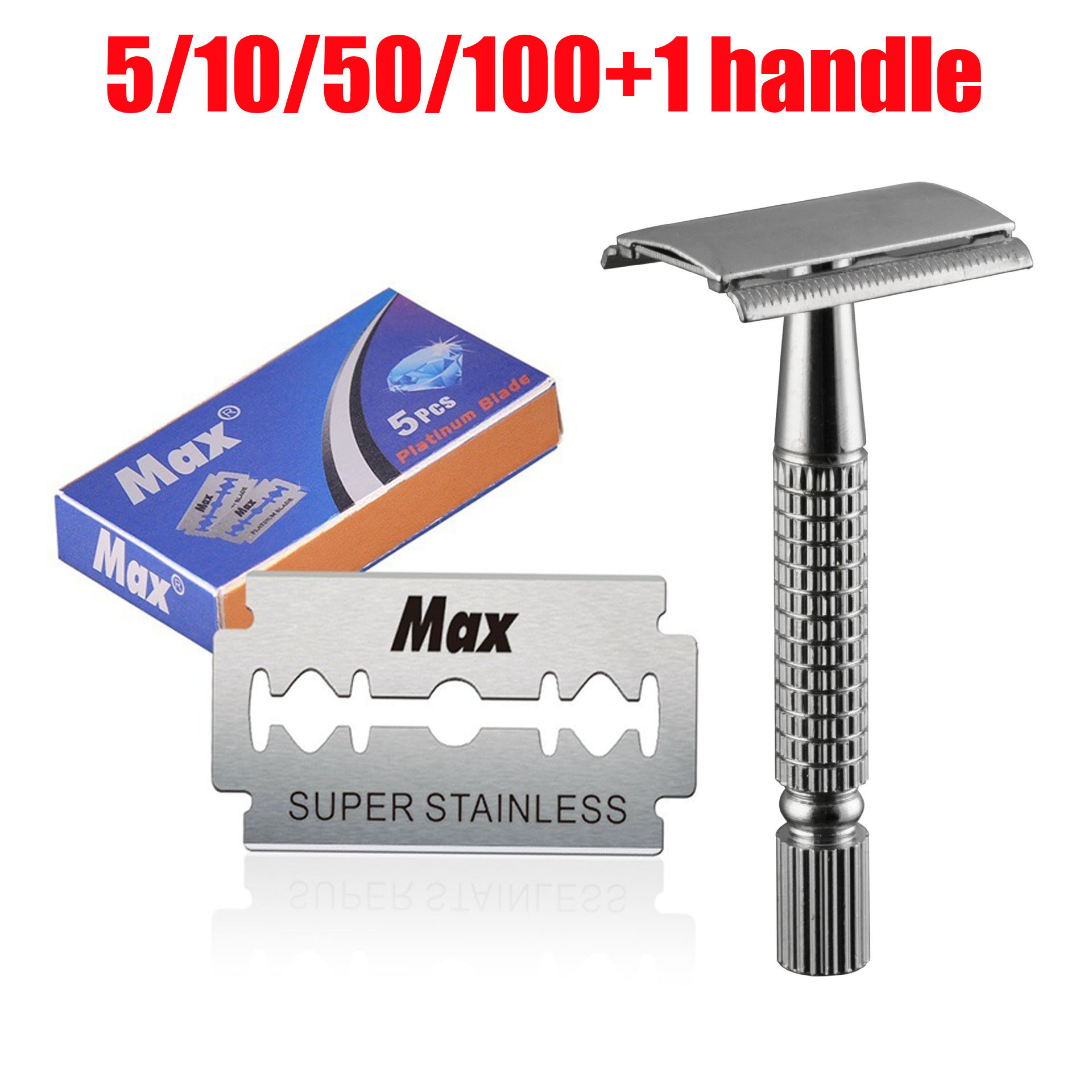 Straight Razor Safety - Pisau cukur untuk pria, 1 Pcs