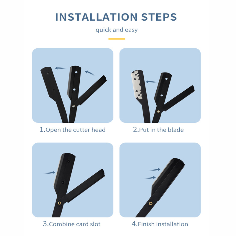 Pisau cukur tukang cukur lipat - Straight Razor Safety ulasan dan harga